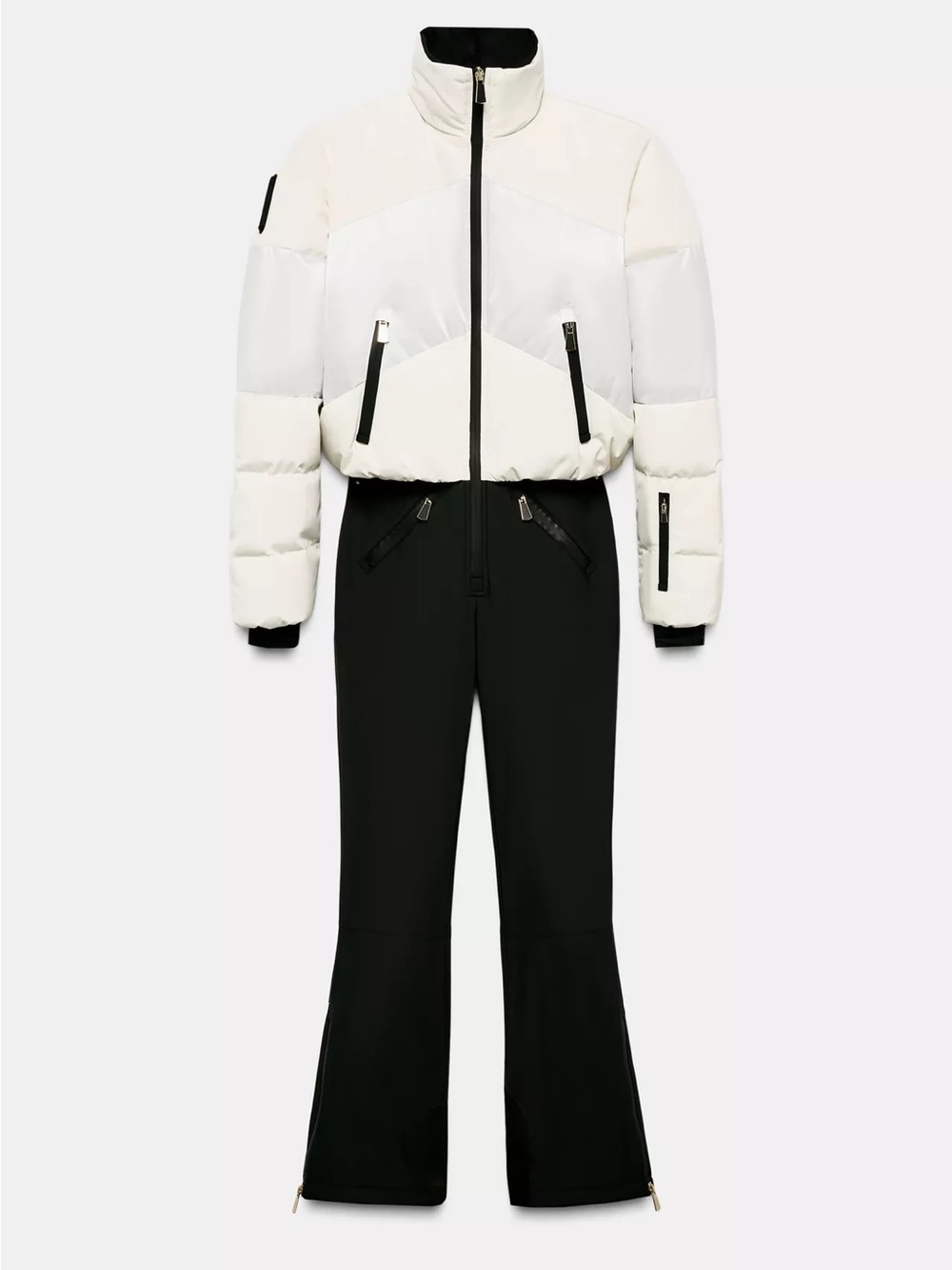 ZARA COMBINED PUFFER WATER RESISTANT WINDPROOF RECCO® TECHNOLOGY SKI OVERALLS